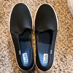 Keds Black Slip-On Sneakers
